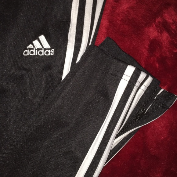Adidas black and white pants size small - Picture 2 of 4